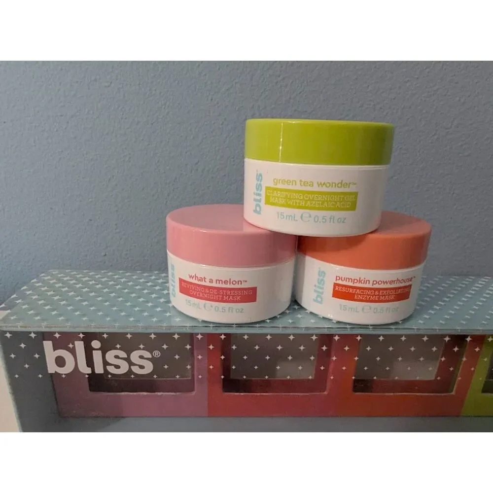 3 New Bliss Spa Squad Masks Bundle Set (Box not included)